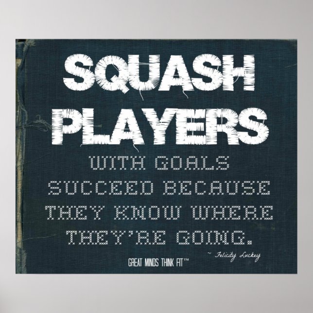 Poster Les joueurs de squash avec des buts réussis à Deni (Devant)