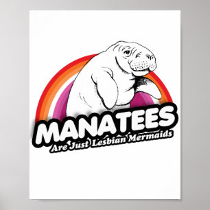Poster Les lamatés ne sont que des sirènes lesbiennes