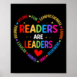 Poster Les lecteurs sont des leaders professeur de lectur