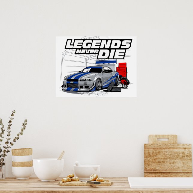 POSTER LES LÉGENDES DE SKYLINE NE MEURTENT JAMAIS ! (Cuisine)