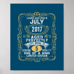 Poster Les Légendes Sont Nées En Juillet 2017 5ème Annive