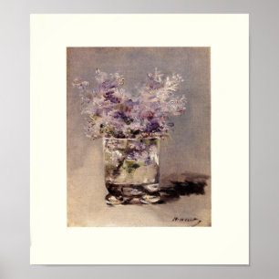 Poster Les Lilacs de Manet en verre