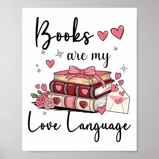 Poster Les Livres Sont Mon Amour Langue Lecture Louvain B (Devant)