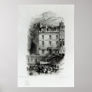 Poster Les logements du napoléon sur le Quai Conti,