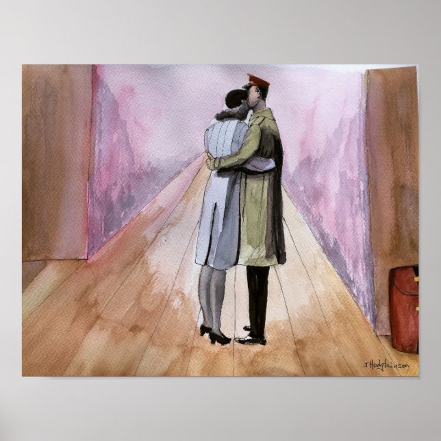 Poster "Les longs adieux" (Devant)