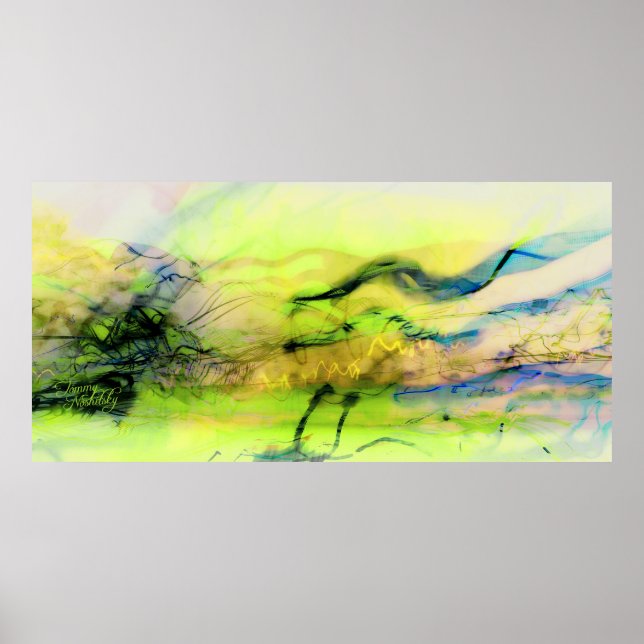 Poster Les lumières cosmos abstraites (Devant)