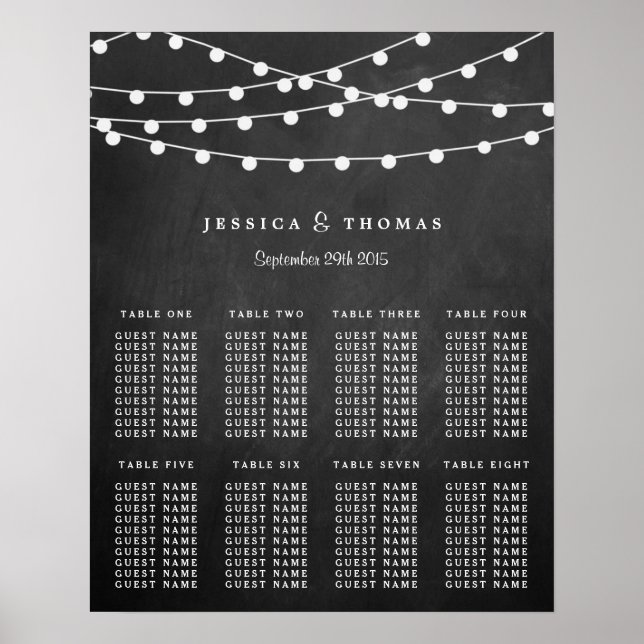 Poster Les Lumières De Chaîne Sur La Collection De Mariag (Devant)