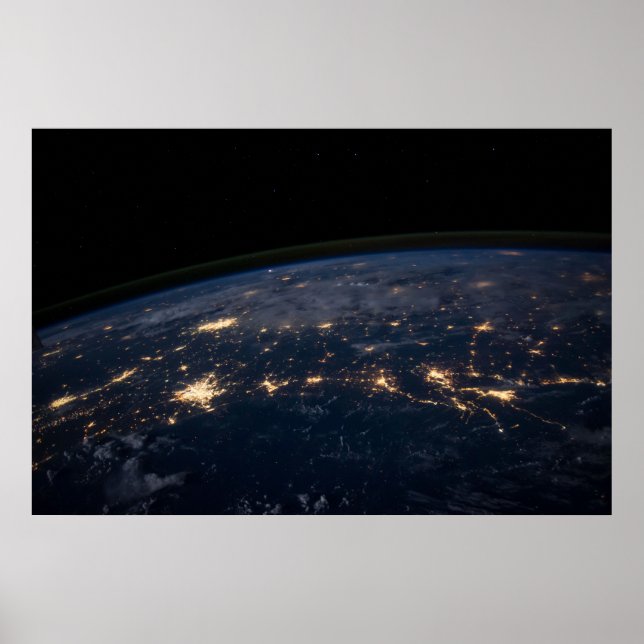 Poster Les Lumières De La Ville Du Sud Des États-Unis. (Devant)