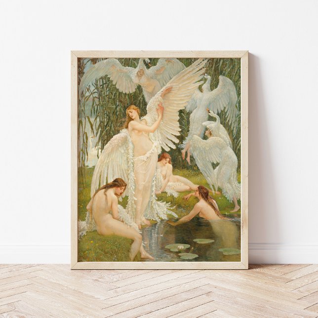 Poster Les Maidens du cygne | Walter Crane (Créateur téléchargé)