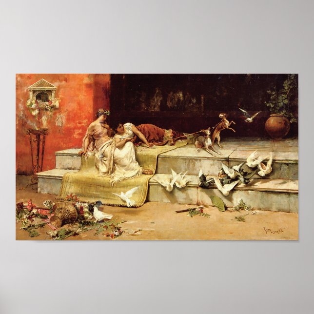 Poster Les Maidens romains de Juan Luna. (Devant)