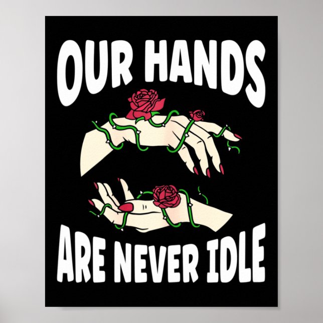 Poster Les Mains Ne Sont Jamais Idle American Sign Langua (Devant)