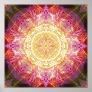 Poster Les mandalas de la rémission et libèrent l'affic