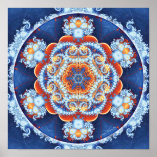 Poster Les mandalas de la rémission et libèrent l'affiche