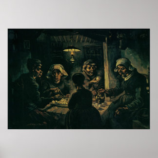 Poster Les mangeurs de pommes de terre