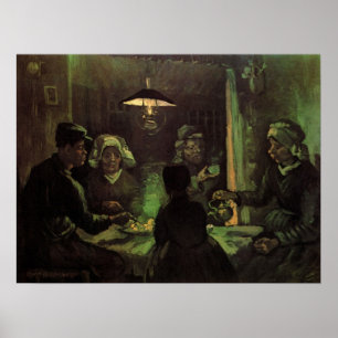 Poster Les Mangeurs de pommes de terre de Vincent van Gog