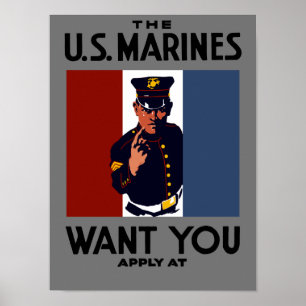 Poster Les Marines des États-Unis vous veulent — Première