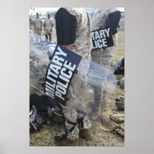Poster Les Marines et les Marines américains ont des engi
