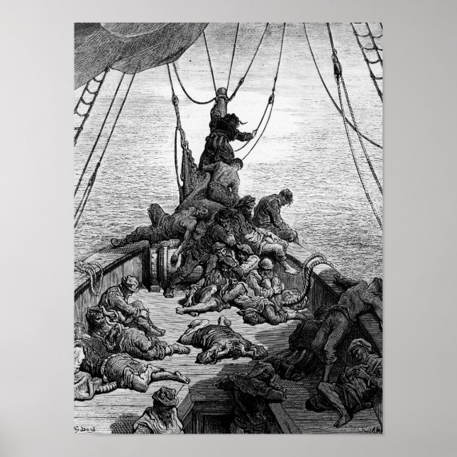 Poster Les marins se sont mis à crier et à tourmenter de  (Devant)