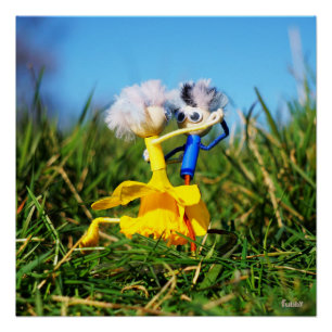 Poster Les marionnettes de Fubby qui dansent avec la robe