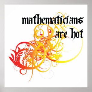 Poster Les Mathématiciens Sont Chauds