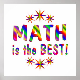 Poster Les mathématiques sont les meilleures
