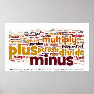 Poster Les maths deviennent plus dures