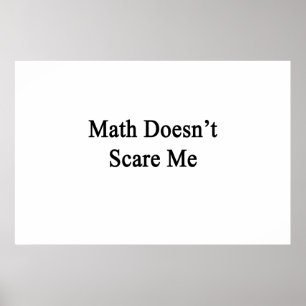 Poster Les maths ne me font pas peur