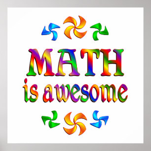Poster Les maths sont géniales