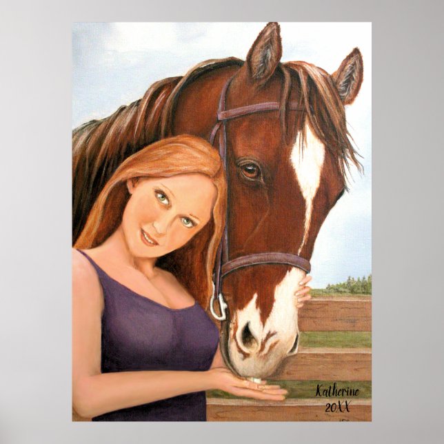 Poster Les meilleurs amis du cheval et de la femme (Devant)