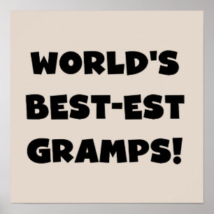 Poster Les meilleurs cadeaux de Gramps du monde de Black