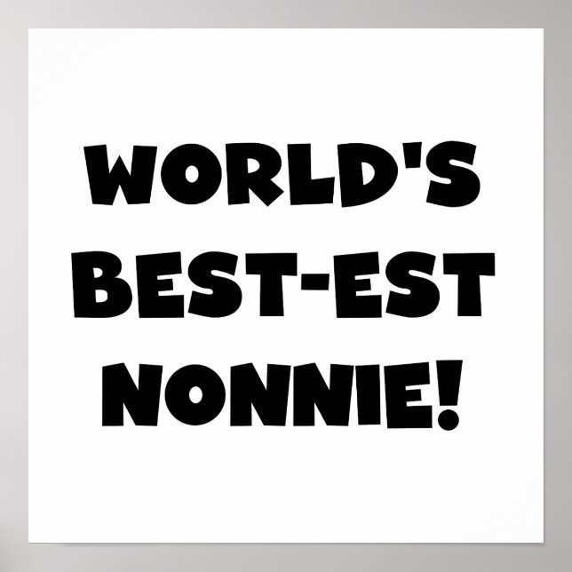 Poster Les meilleurs cadeaux Nonnie du monde de Black Tex (Devant)