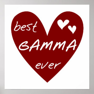 Poster Les meilleurs T-shirts et cadeaux de gamma de