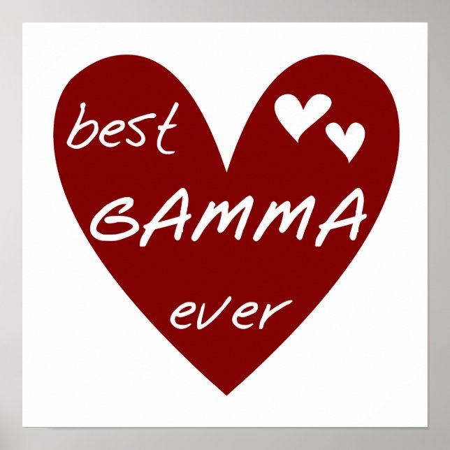 Poster Les meilleurs T-shirts et cadeaux de gamma de (Devant)