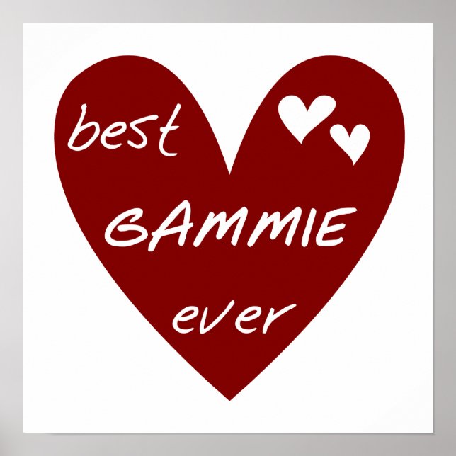 Poster Les meilleurs T-shirts et cadeaux de Gammie de (Devant)