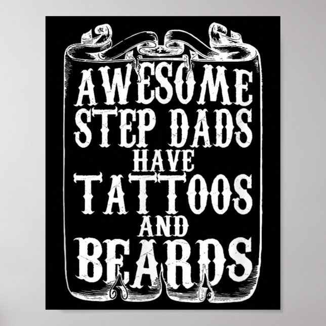 Poster Les Mens Étapes Magnifiques Les Paquets Ont Tatoua (Devant)
