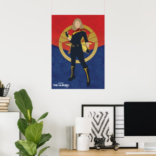 Poster Les Merveilles Capitaine Marvel Cutout Graphique