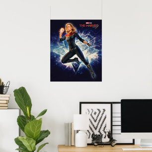 Poster Les merveilles Capitaine Marvel Star Graphisme