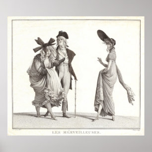 Poster Les Merveilleuses Mode française antique