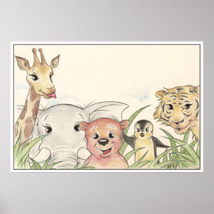Poster Les mignons animaux
