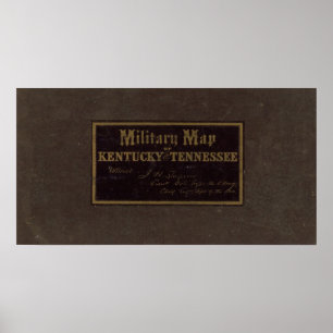 Poster Les militaires du Kentucky, Tennessee tracent