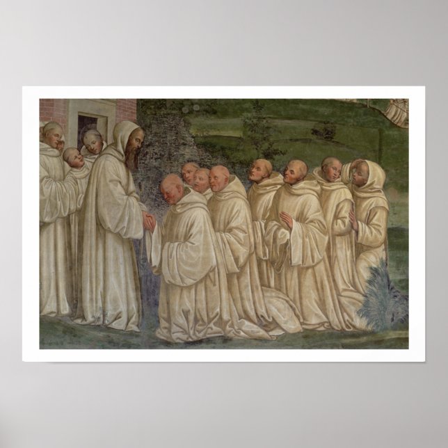 Poster Les moines bénédictins, de la vie de saint Benoît  (Devant)