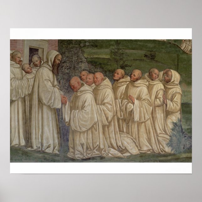 Poster Les moines bénédictins, de la vie de saint Benoît  (Devant)