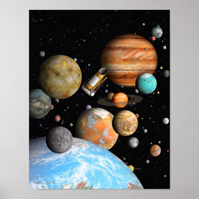 Poster Les mondes de Kepler (Devant)