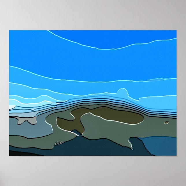 POSTER LES MONTAGNES (Devant)