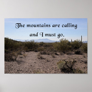 Poster Les montagnes appellent