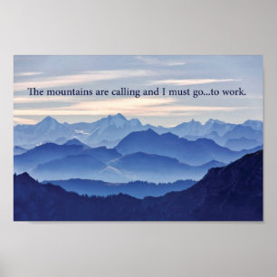 Poster Les montagnes appellent, MAIS...