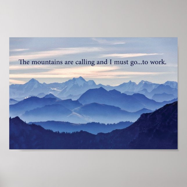 Poster Les montagnes appellent, MAIS... (Devant)
