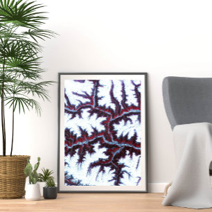 Poster Les Montagnes De L'Himalaya Vue De L'Espace