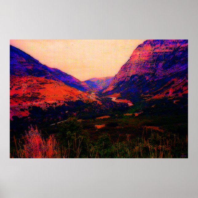 Poster Les montagnes de l'Utah (Devant)