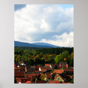 Poster les montagnes du harz